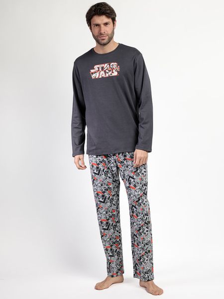 Star Wars Piżama "Star Wars" w kolorze antracytowym rozmiar: L. Czarne piżamy Star Wars, l, bez wzorów, z bawełny, bez ramiączek. Za 165.99 zł.