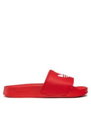 Adidas Klapki adilette Lite FU8296 Czerwony. Czerwone klapki Adidas, ze skóry. Za 109.99 zł.