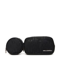 Saszetka nerka KARL LAGERFELD. Czarne saszetki i nerki KARL LAGERFELD, bez wzorów. Za 609.99 zł.