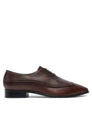 Baldowski Półbuty M00098-0741-007 Brązowy. Brązowe eleganckie półbuty Baldowski, bez wzorów, ze skóry, bez obcasa, bez zapięcia. Za 609.99 zł.