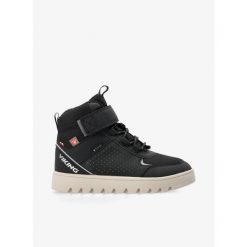 Buty zimowe Viking Footwear Fleek Warm GTX 1V SL. Czarne buty trekkingowe Viking, na zimę, bez wzorów, bez zapięcia. Za 335.99 zł.
