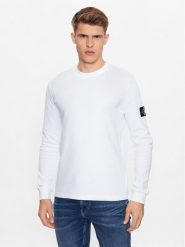 Calvin Klein Jeans Bluza J30J323485 Biały Regular Fit. Białe bluzy Calvin Klein Jeans, m, bez wzorów, z bawełny, bez kaptura. Za 179.99 zł.