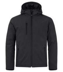Clique Padded Hoody Softshell — Pikowana kurtka softshell z kapturem, WP 5000 –. Czarne kurtki CLIQUE, m, bez wzorów, z polaru, z kapturem. Za 324.45 zł.