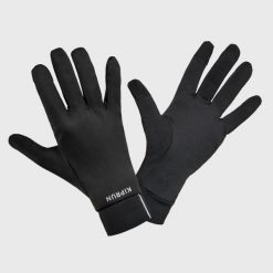 Second Life - Rękawiczki do biegania Kiprun Warm+ 500... - Stan Doskonały. Czarne rękawiczki KIPRUN, bez wzorów, z materiału. Za 41.99 zł.
