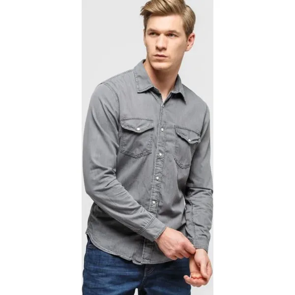 Timberland Koszula Ls Mumford River Black Denim , czarny, rozmiar M. Czarne koszule Timberland, m, bez wzorów, z bawełny, bez kołnierzyka, bez ramiączek. Za 429.99 zł.