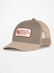 Marmot Czapka "Retro Trucker" w kolorze szarobrązowym rozmiar: onesize. Brązowe czapki z daszkiem Marmot, bez wzorów. Za 154.07 zł.