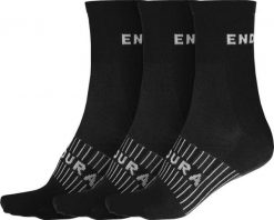 Skarpety do biegania Endura Coolmax® (x3). Czarne skarpety ENDURA, bez wzorów, z poliesteru. Za 83.99 zł.