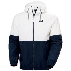 Kurtka wodoodporna Helly Hansen Koster. Białe kurtki przeciwdeszczowe Helly Hansen, m, bez wzorów, bez kaptura. Za 701.50 zł.