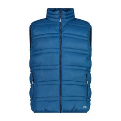 Kurtka puchowa bez rękawów CMP Sorona. Niebieskie kurtki CMP, m, bez wzorów, z puchu, bez kaptura. Za 403.50 zł.