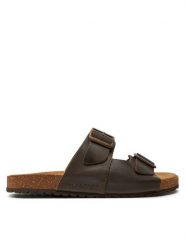 Jack&Jones Klapki Louis 12231423 Brązowy. Brązowe klapki Jack&Jones, ze skóry. Za 119.99 zł.