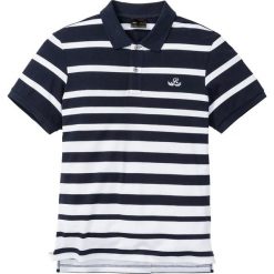 Shirt polo w paski bonprix ciemnoniebieski w paski. Koszulki polo bonprix. Za 74.99 zł.