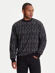 KARL LAGERFELD Bluza 705109 553910 Czarny Regular Fit. Czarne bluzy KARL LAGERFELD, m, bez wzorów, z bawełny, bez kaptura. Za 809.99 zł.