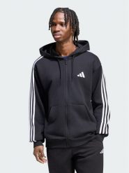 Adidas Bluza Essentials 3-Stripes French Terry KY6568 Czarny Regular Fit. Czarne bluzy Adidas, m, bez wzorów, z bawełny, bez kaptura. Za 278.99 zł.