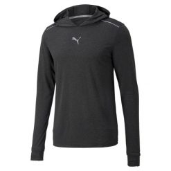 Puma Bluza Run Wool Midlayer 52086201. Czarne bluzy Puma, bez wzorów, bez zapięcia, na fitness i siłownię. Za 179.99 zł.