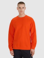 4F Bluza dresowa nierozpinana bez kaptura męska - pomarańczowa XL. Brązowe bluzy bez kaptura 4F, m, bez wzorów, z bawełny, bez kaptura. W wyprzedaży za 99.99 zł.