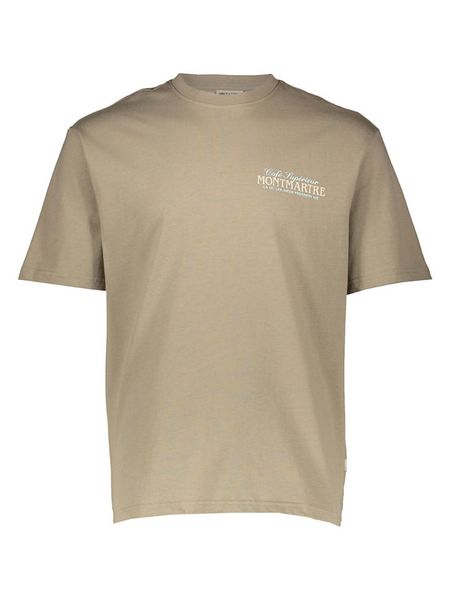 ONLY & SONS Koszulka "Onsfredo" w kolorze beżowym rozmiar: L. Brązowe bezrękawniki Only & Sons, l, bez wzorów, bez kołnierzyka, bez ramiączek. Za 52.55 zł.