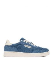 Guess Jeans Sneakersy EO-LUNARI-02 WE Niebieski. Niebieskie buty sportowe casual Guess Jeans, z aplikacjami, z jeansu, bez zapięcia. Za 359.99 zł.