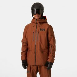 Kurtka narciarska Helly Hansen Garibaldi 2.0. Brązowe kurtki narciarskie i snowboardowe Helly Hansen, l, bez wzorów, narciarskie. Za 1,826.00 zł.