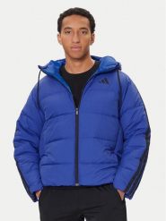Adidas Kurtka puchowa Essentials Climawarm 3-Stripes JW9099 Niebieski Regular Fit. Niebieskie kurtki Adidas, m, bez wzorów, z puchu, bez kaptura. Za 549.99 zł.