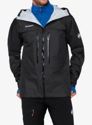 Kurtka z membraną Mammut Taiss Light HS Hooded Jacket. Czarne kurtki Mammut, l, bez wzorów, z materiału, bez kaptura. Za 1,439.99 zł.