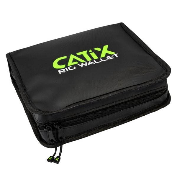 Catix portfel na przypony - 25x21x6 cm. Czarne portfele X2, bez wzorów. Za 175.99 zł.