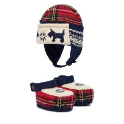 Zestaw Czapka i Skarpety Polo Ralph Lauren. Niebieskie czapki zimowe Polo Ralph Lauren, bez wzorów. Za 659.99 zł.