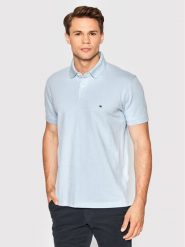 Tommy Hilfiger Polo 1985 MW0MW17770 Błękitny Regular Fit. Niebieskie koszulki polo Tommy Hilfiger, m, bez wzorów, z bawełny, bez kołnierzyka, bez ramiączek. Za 219.99 zł.