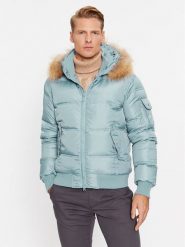 Bomboogie Kurtka puchowa JM603PTNIW3 Niebieski Regular Fit. Niebieskie kurtki Bomboogie, m, bez wzorów, z puchu, bez kaptura. Za 989.99 zł.