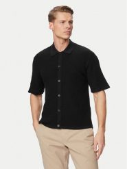 Jack & Jones Koszula Montauk 12293584 Czarny Relaxed Fit. Czarne koszule Jack & Jones, m, bez wzorów, z bawełny, bez kołnierzyka, bez ramiączek. Za 159.99 zł.