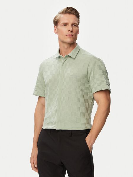 BOSS Koszula Spirit70Jacq S 50560415 Zielony Regular Fit. Zielone koszule Boss, m, bez wzorów, z bawełny, bez kołnierzyka, bez ramiączek. Za 799.99 zł.