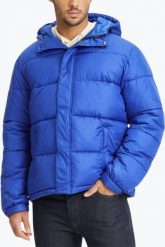 Kurtka męska FILA Bensheim niebieska. Niebieskie kurtki Fila, l, bez wzorów, z materiału. Za 225.99 zł.