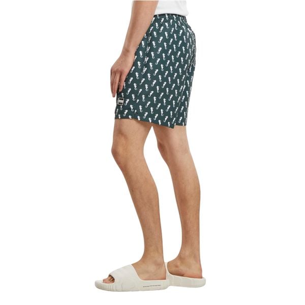Szorty kąpielowe Urban Classics Pattern. Zielone kąpielówki Urban Classics, m, bez wzorów. Za 155.00 zł.