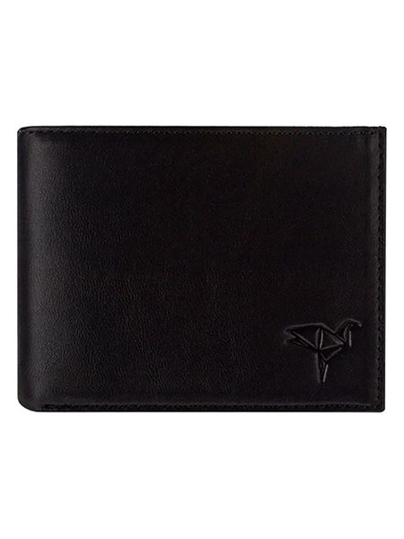 BAGmori Skórzany portfel w kolorze czarnym - 11 x 8 x 2 cm rozmiar: onesize. Czarne portfele BAGmori, bez wzorów, z materiału. Za 100.99 zł.