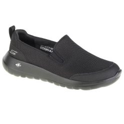 Buty sportowe Sneakersy męskie, Go Walk Max-Clinched. Czarne buty sportowe casual Skechers, bez wzorów, z materiału, bez zapięcia. Za 239.99 zł.