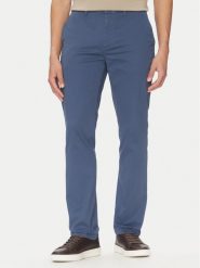Tommy Hilfiger Chinosy Denton MW0MW37873 Niebieski Slim Fit. Niebieskie eleganckie spodnie Tommy Hilfiger, m, z bawełny. Za 249.99 zł.