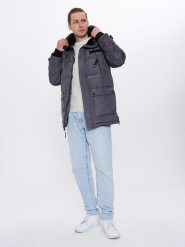 CANADA weather gear Kurtka zimowa w kolorze szarym rozmiar: M. Szare kurtki CANADA weather gear, na zimę, m, bez wzorów, bez kaptura. Za 459.04 zł.