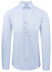 Jasnoniebieska Koszula Bawełniana o Taliowanym Kroju, Jednokolorowa. Niebieskie koszule Pazzani, bez wzorów, z bawełny, bez kołnierzyka, bez ramiączek. Za 169.00 zł.