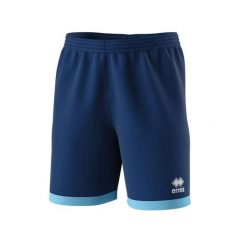 Szorty Errea Barney. Niebieskie krótkie spodenki sportowe ERREA, m, z aplikacjami, z materiału. Za 104.00 zł.