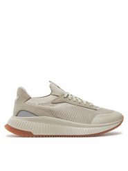 Boss Sneakersy Ttnm Evo 50523113 Beżowy. Brązowe buty sportowe casual Boss, bez wzorów, z materiału, bez zapięcia. Za 999.99 zł.