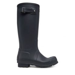 Kalosze Hunter. Niebieskie śniegowce Hunter, bez zapięcia. Za 459.99 zł.