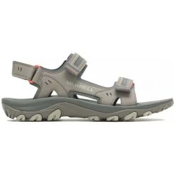 Sandały męskie Merrell Huntington Sport Convert. Zielone sandały Merrell, bez zapięcia. W wyprzedaży za 425.05 zł.