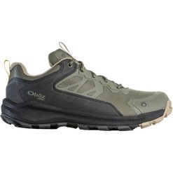 Buty trekkingowe Oboz Katabatic Low B-Dry. Zielone buty trekkingowe OBOZ, bez wzorów, bez zapięcia. W wyprzedaży za 581.50 zł.