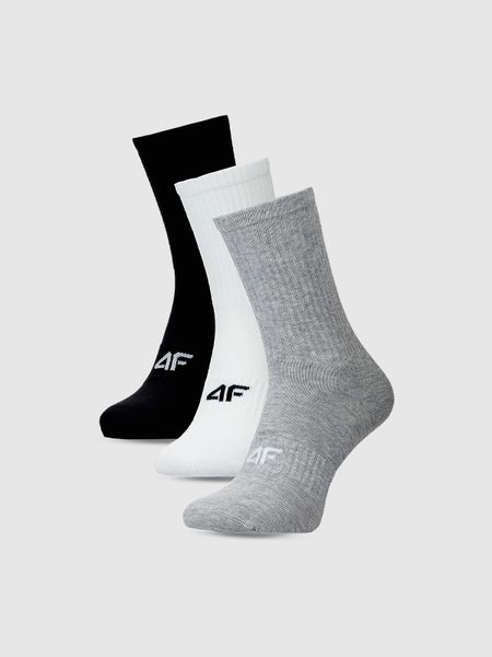 4F Skarpetki casual do połowy łydki (3-pack) męskie - multikolor 39-42. Skarpety 4F, bez wzorów, z bawełny. Za 54.99 zł.