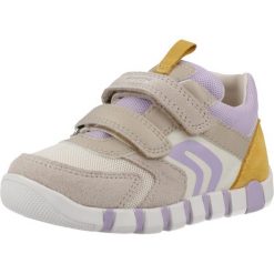 Buty GEOX B IUPIDOO Beżowy. Brązowe buty trekkingowe Geox, bez wzorów, ze skóry, bez zapięcia. Za 226.99 zł.