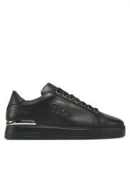PHILIPP PLEIN Sneakersy SAES USC0692 PLE075 Czarny. Czarne buty sportowe casual Philipp Plein, bez wzorów, ze skóry, bez zapięcia. Za 2,179.00 zł.