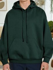 Bluza hoodie comfort fit - zielony. Zielone bluzy bez kaptura Sinsay, l, bez wzorów, bez kaptura. W wyprzedaży za 19.99 zł.