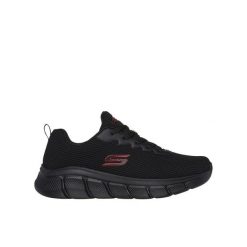 Buty męskie SKECHERS Bobs B Flex Chill Edge. Czarne buty do biegania Skechers, bez wzorów, bez zapięcia, do biegania. Za 219.00 zł.