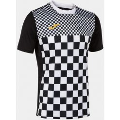 Joma Flag III koszulka sportowa czarno-biała 3XL - oddychająca. Białe t-shirty sportowe Joma, bez wzorów, z meshu, bez ramiączek, do piłki nożnej. Za 148.99 zł.
