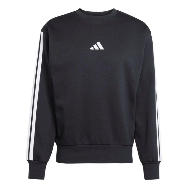 Bluza adidas Essentials Three Stripes. Czarne bluzy bez kaptura Adidas, xl, bez wzorów, z materiału, bez kaptura. Za 219.95 zł.