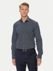 Calvin Klein Koszula Poplin 2Tones Print Slim K10K113545 Granatowy Slim Fit. Niebieskie koszule CALVIN KLEIN, m, bez wzorów, z bawełny, bez kołnierzyka, bez ramiączek. Za 219.99 zł.
